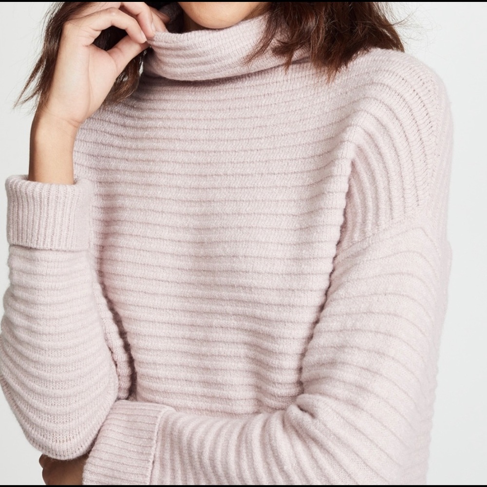 Madewell mockneck lavender sweater S